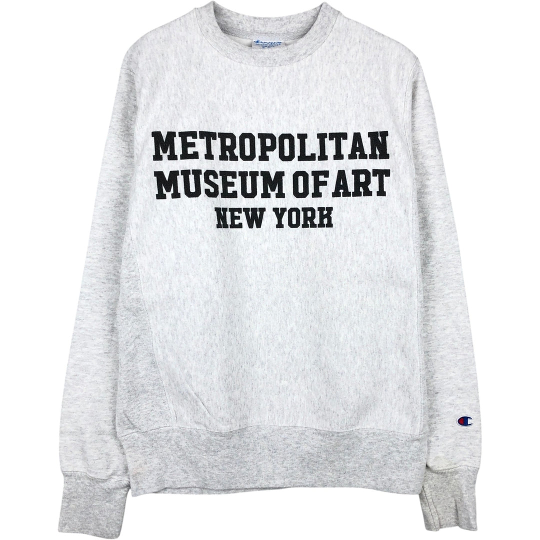Champion Reverse Weave Metropolitan Museum of Art Print Sweatshirt (Men's Size S) cotton gray type Vintage Second Hand
