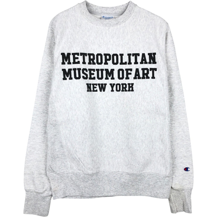 Champion Reverse Weave Metropolitan Museum of Art Print Sweatshirt (Men's Size S) cotton gray type Vintage Second Hand