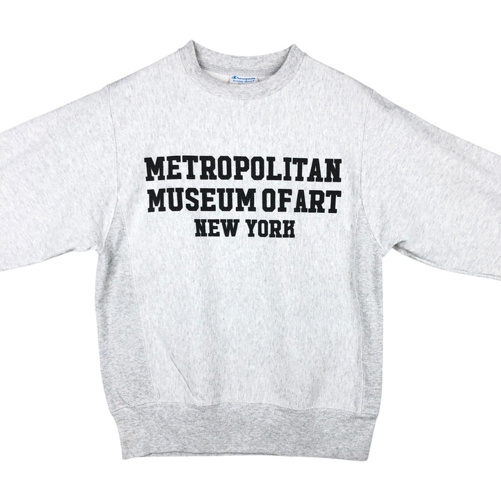 Champion Reverse Weave Metropolitan Museum of Art Print Sweatshirt (Men's Size S) cotton gray type Vintage Second Hand
