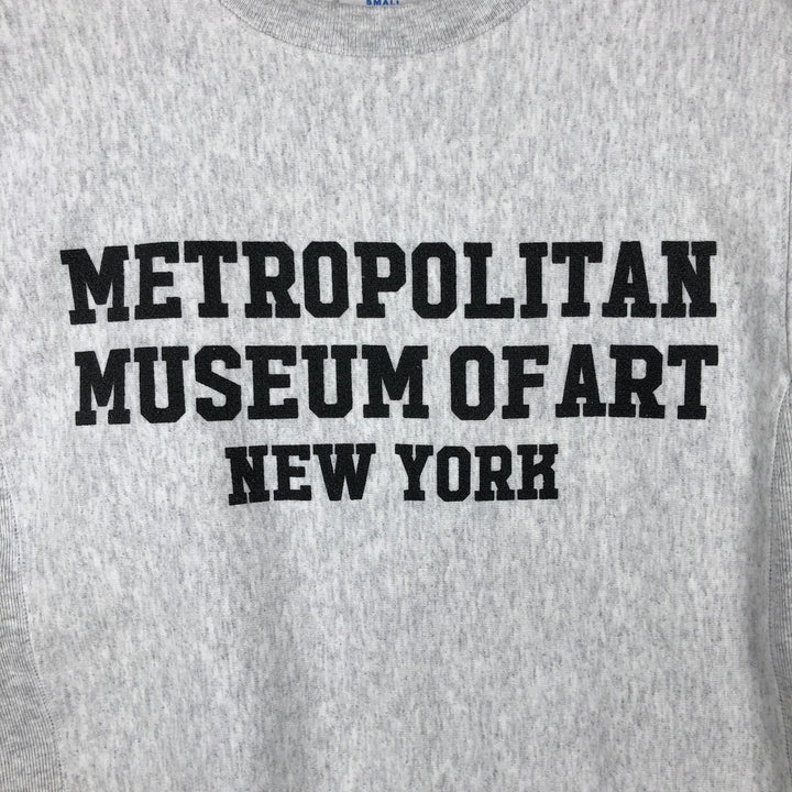 Champion Reverse Weave Metropolitan Museum of Art Print Sweatshirt (Men's Size S) cotton gray type Vintage Second Hand