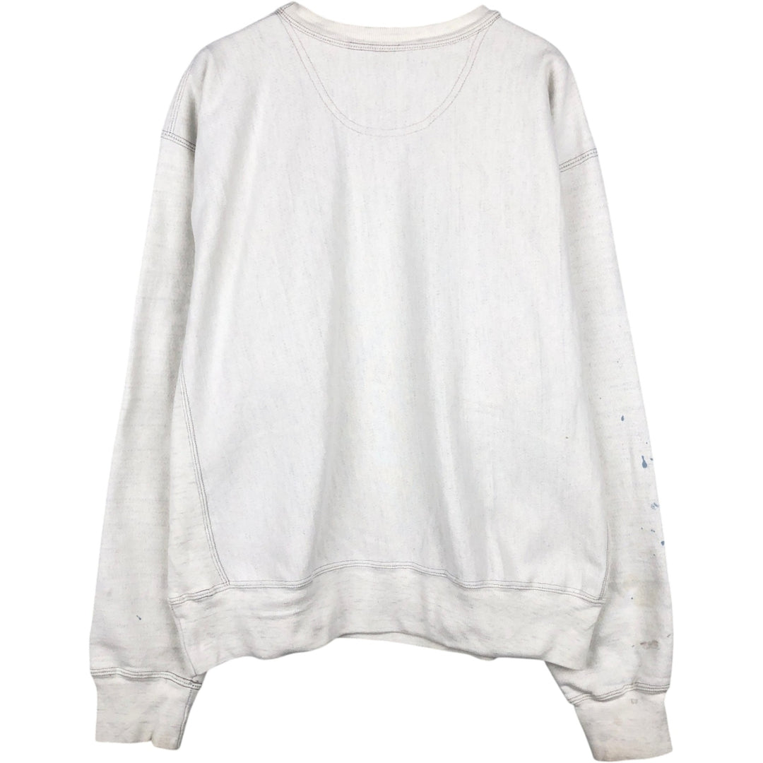 2000'S Champion Premium Reverse Weave Plain Blank Sweatshirt, Men's XL equivalent, No logo. unclear white type Vintage Second Hand