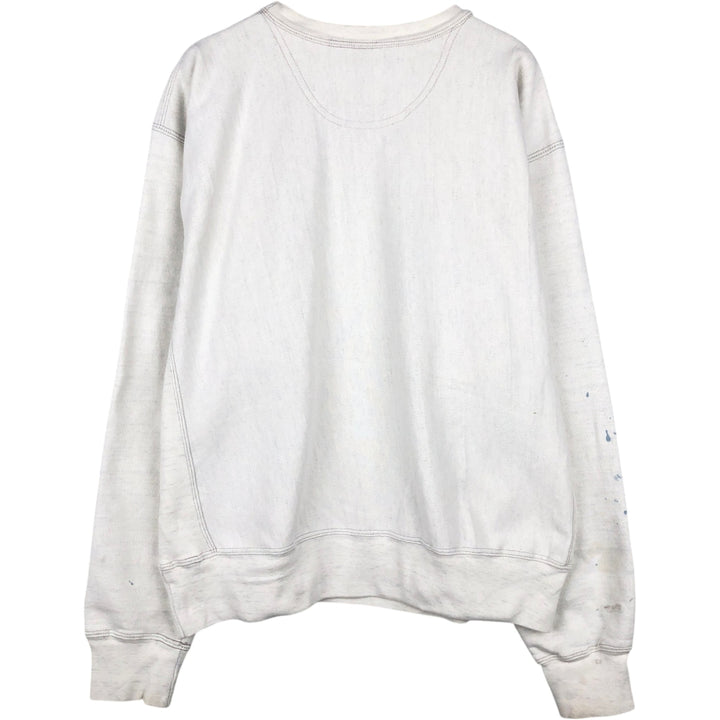 2000'S Champion Premium Reverse Weave Plain Blank Sweatshirt, Men's XL equivalent, No logo. unclear white type Vintage Second Hand