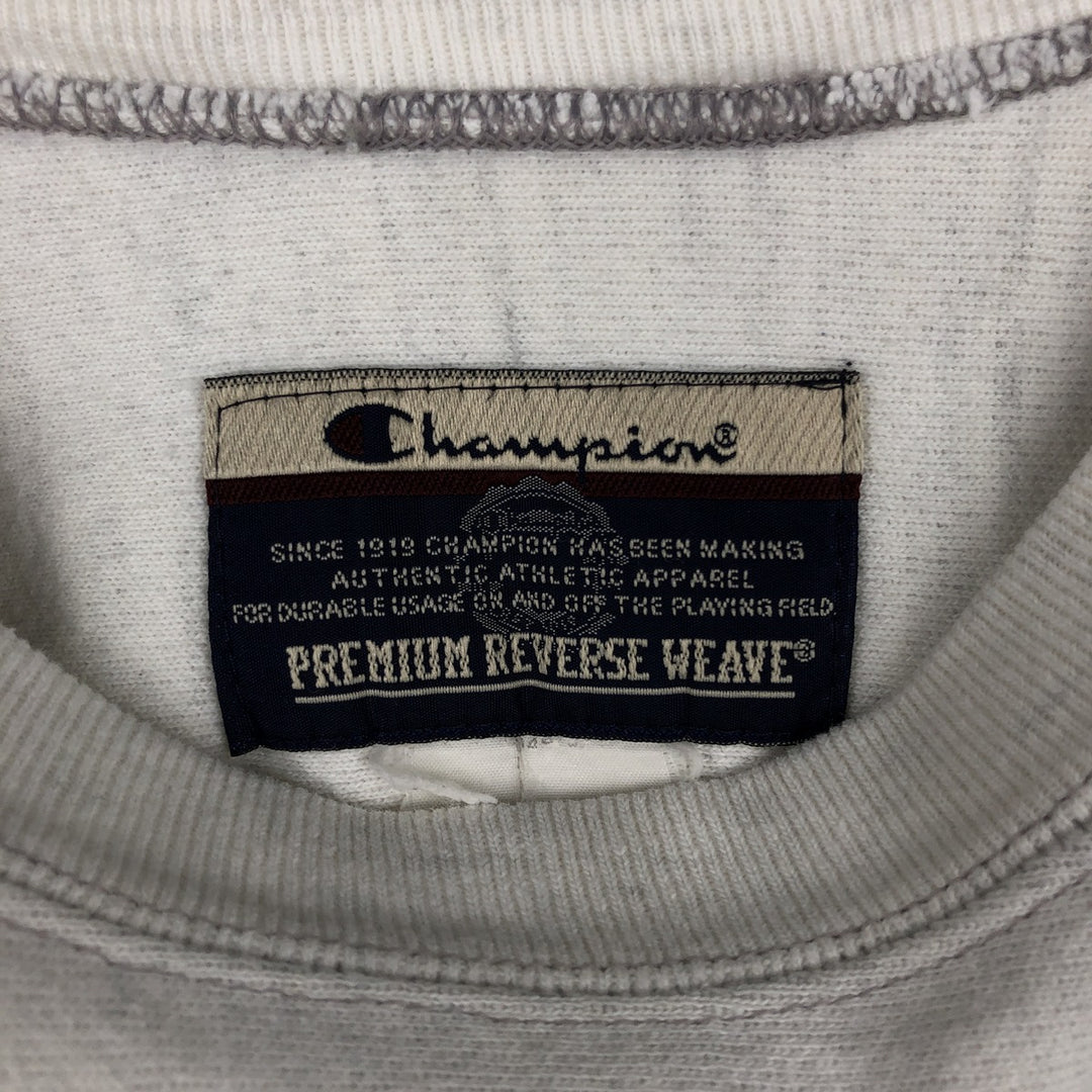 2000'S Champion Premium Reverse Weave Plain Blank Sweatshirt, Men's XL equivalent, No logo. unclear white type Vintage Second Hand