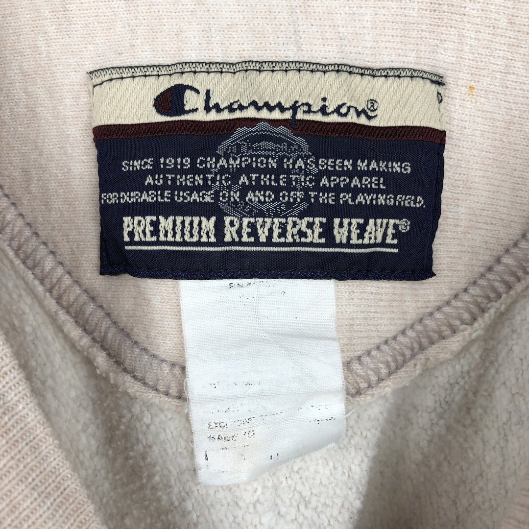 2000'S Champion Premium Reverse Weave College Sweatshirt, Men's Size L unclear Beige type Vintage Second Hand
