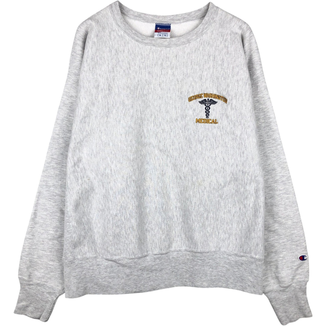 Champion REVERSE WEAVE Reverse Weave College Sweatshirt Trainer Men's XL cotton gray type Vintage Second Hand