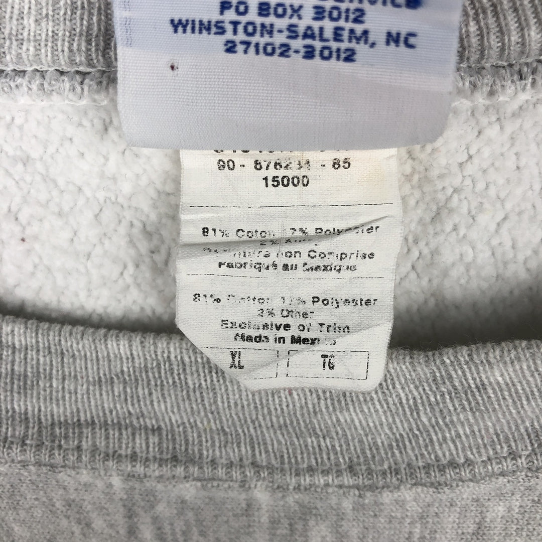 Champion REVERSE WEAVE Reverse Weave College Sweatshirt Trainer Men's XL cotton gray type Vintage Second Hand