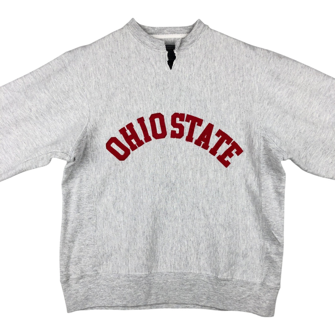 2000'S Champion Original Reverse Weave Cut-Off College Sweatshirt (Men's Size S) cotton gray type Vintage Second Hand