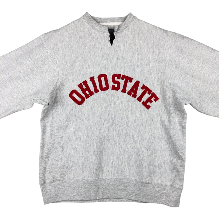 2000'S Champion Original Reverse Weave Cut-Off College Sweatshirt (Men's Size S) cotton gray type Vintage Second Hand