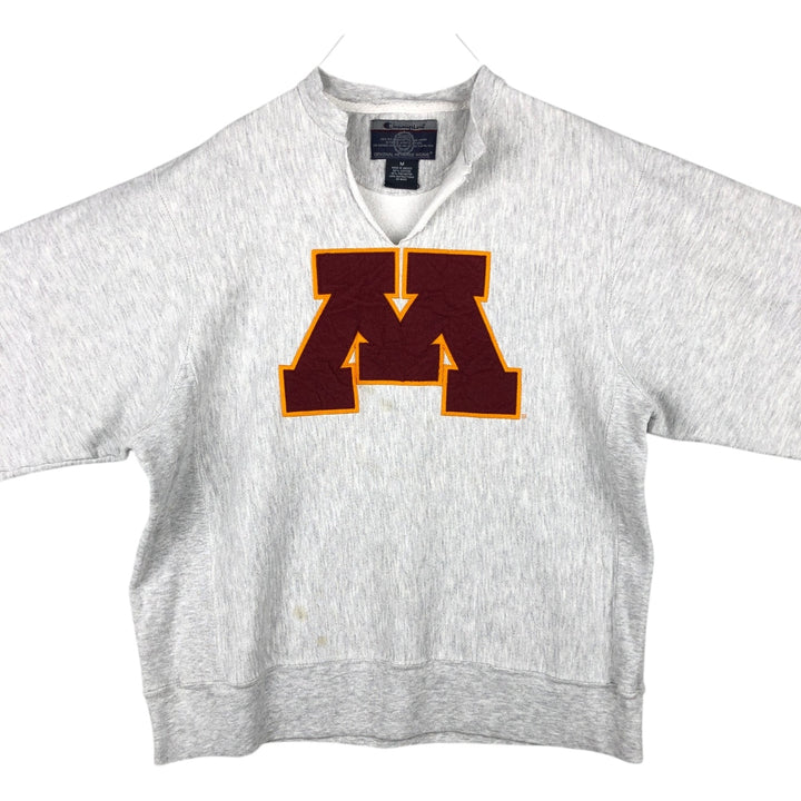 2000'S Champion Original Reverse Weave Cut-Off College Sweatshirt (Men's Size M) cotton gray type Vintage Second Hand