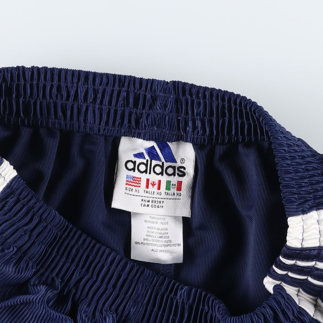 90s-00'S Adidas track pants, women's size XL equivalent. polyester navy blue type Vintage Second Hand