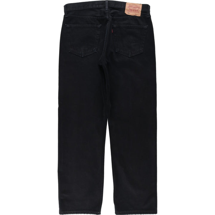 1990'S Levi's 00501-0165 Euro Model Black Denim Straight Leg Jeans, Made in England, Men's W33 (approx.), Vintage cotton black type Vintage Second Hand