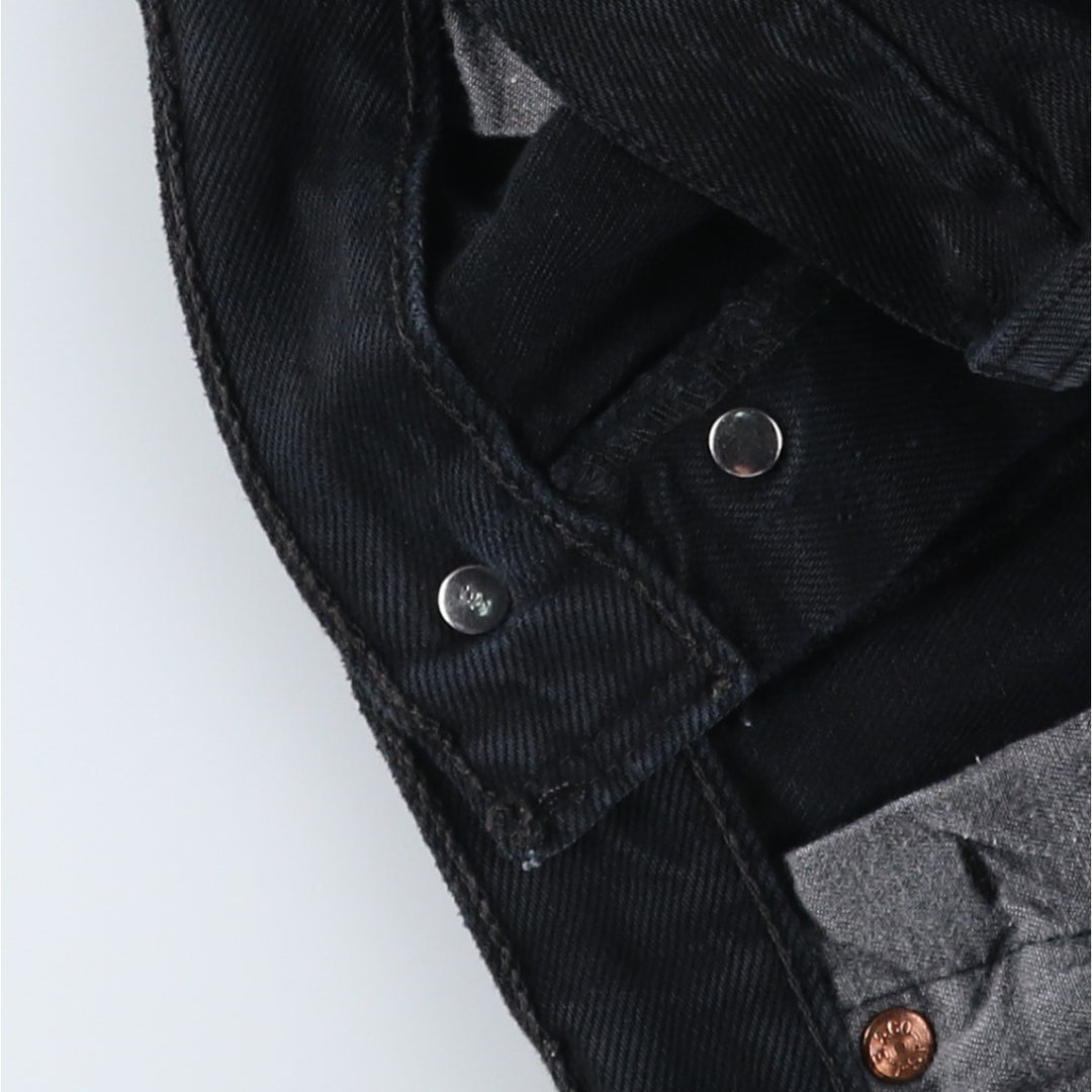 1990'S Levi's 00501-0165 Euro Model Black Denim Straight Leg Jeans, Made in England, Men's W33 (approx.), Vintage cotton black type Vintage Second Hand