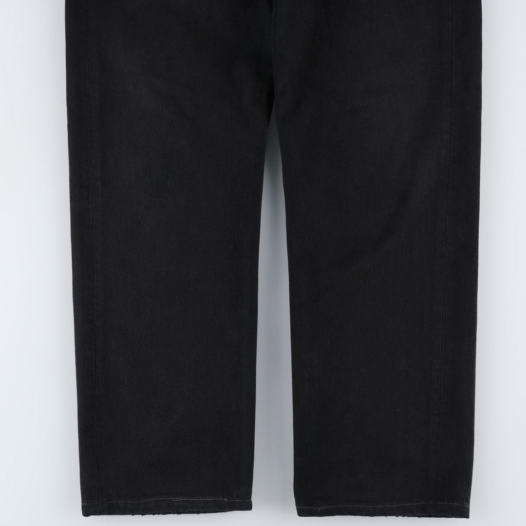 1990'S Levi's 00501-0165 Euro Model Black Denim Straight Leg Jeans, Made in England, Men's W33 (approx.), Vintage cotton black type Vintage Second Hand