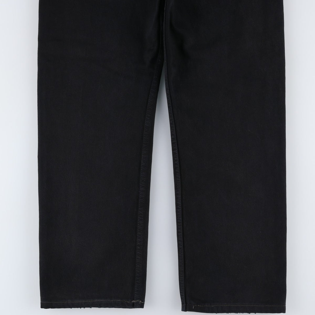 1990'S Levi's 00501-0165 Euro Model Black Denim Straight Leg Jeans, Made in England, Men's W33 (approx.), Vintage cotton black type Vintage Second Hand