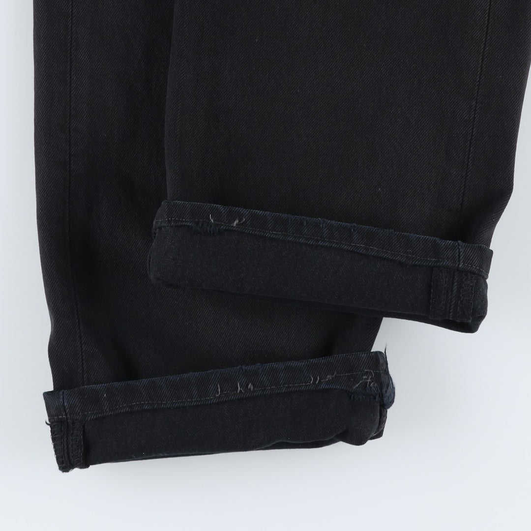 1990'S Levi's 00501-0165 Euro Model Black Denim Straight Leg Jeans, Made in England, Men's W33 (approx.), Vintage cotton black type Vintage Second Hand