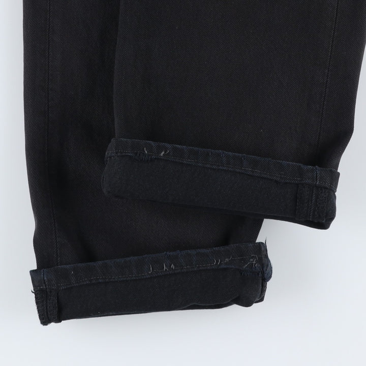 1990'S Levi's 00501-0165 Euro Model Black Denim Straight Leg Jeans, Made in England, Men's W33 (approx.), Vintage cotton black type Vintage Second Hand