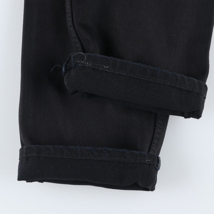 1990'S Levi's 00501-0165 Euro Model Black Denim Straight Leg Jeans, Made in England, Men's W33 (approx.), Vintage cotton black type Vintage Second Hand