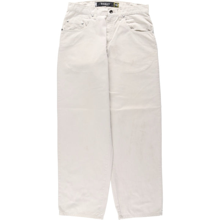 90'S Levi's Silver Tab Baggy Chino Pants, Made in USA, Men's, Size W32, Vintage cotton Beige type Vintage Second Hand