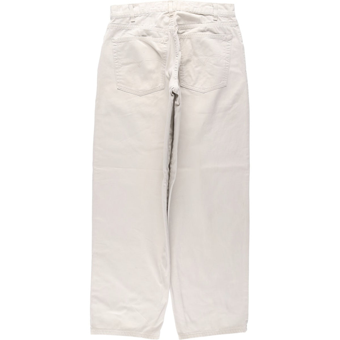 90'S Levi's Silver Tab Baggy Chino Pants, Made in USA, Men's, Size W32, Vintage cotton Beige type Vintage Second Hand