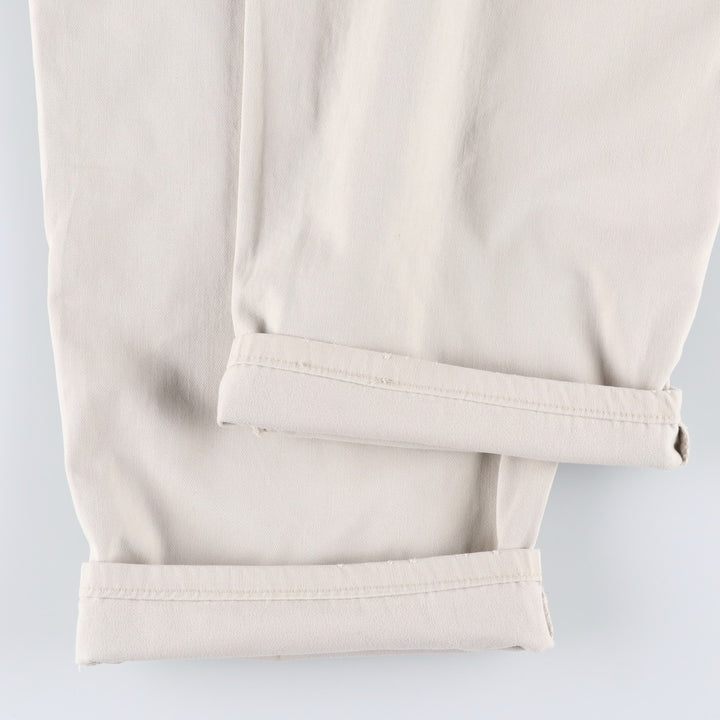 90'S Levi's Silver Tab Baggy Chino Pants, Made in USA, Men's, Size W32, Vintage cotton Beige type Vintage Second Hand