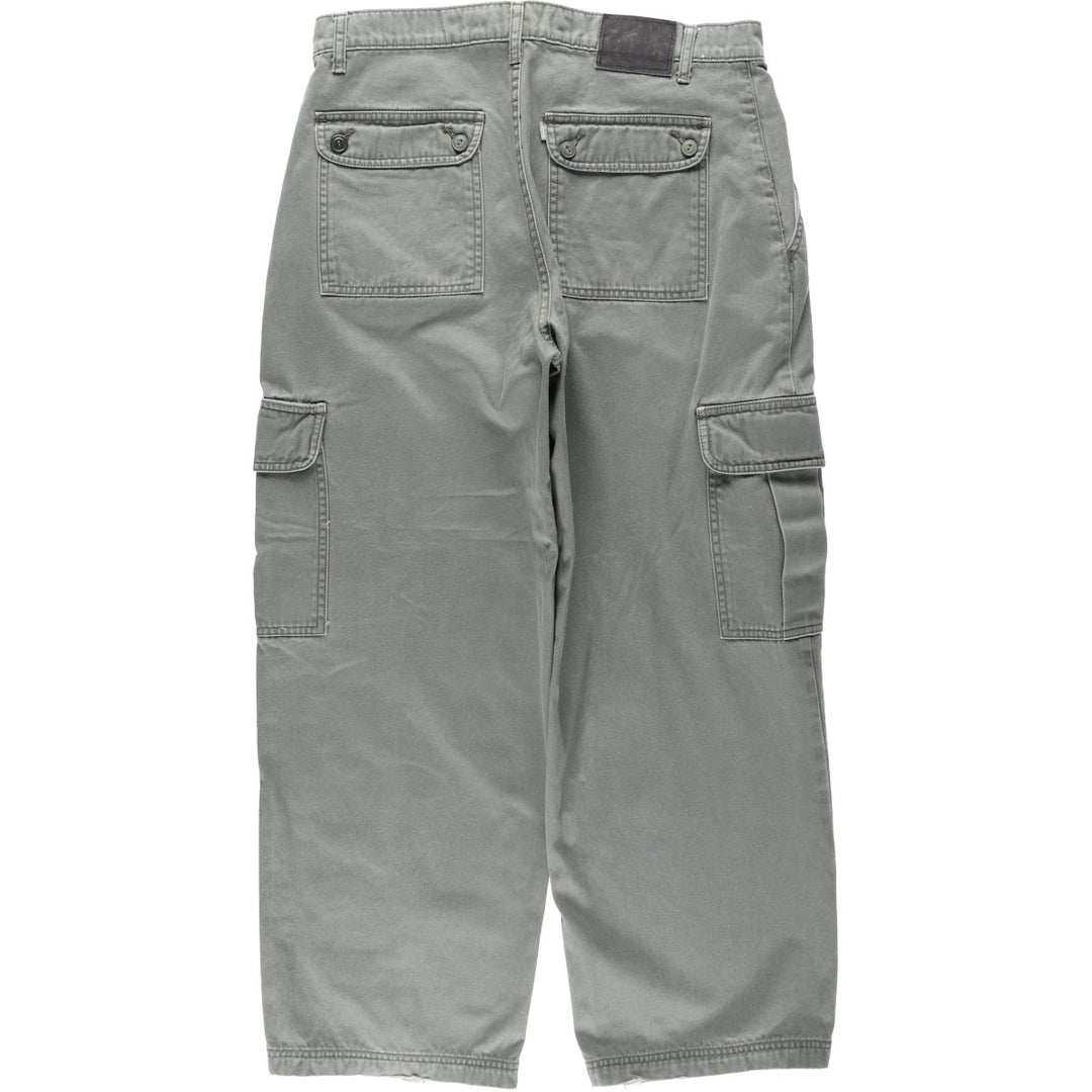 Levi's Silver Tab Jeans Chino Cargo Pants, Men's Size W35 (approx.) cotton Khaki type Vintage Second Hand