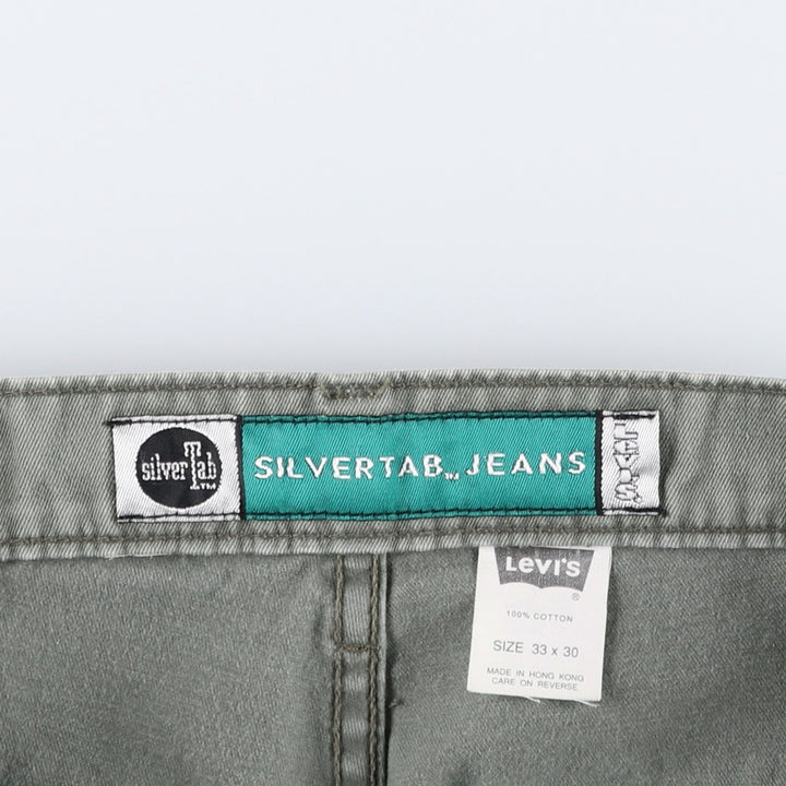 Levi's Silver Tab Jeans Chino Cargo Pants, Men's Size W35 (approx.) cotton Khaki type Vintage Second Hand