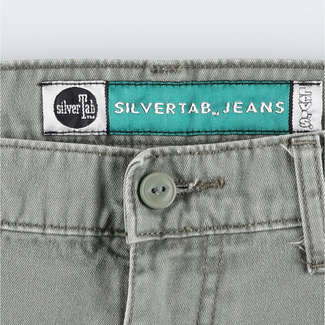 Levi's Silver Tab Jeans Chino Cargo Pants, Men's Size W35 (approx.) cotton Khaki type Vintage Second Hand
