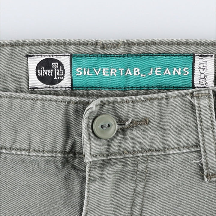 Levi's Silver Tab Jeans Chino Cargo Pants, Men's Size W35 (approx.) cotton Khaki type Vintage Second Hand