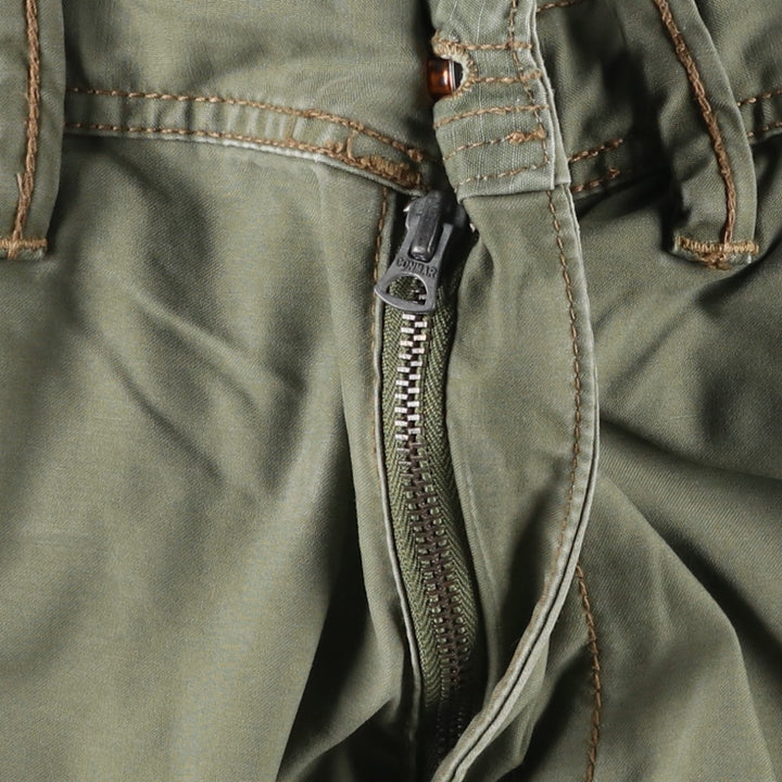 2000'S Ralph Lauren POLO JEANS COMPANY Double Knee Military Pants, Men's Size W34 (approx.) cotton Khaki type Vintage Second Hand