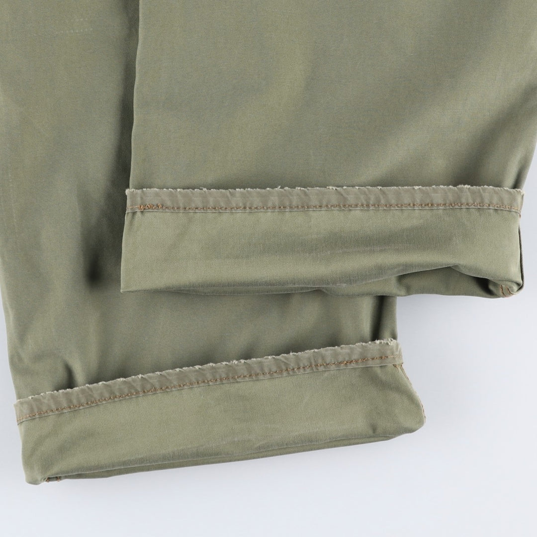 2000'S Ralph Lauren POLO JEANS COMPANY Double Knee Military Pants, Men's Size W34 (approx.) cotton Khaki type Vintage Second Hand