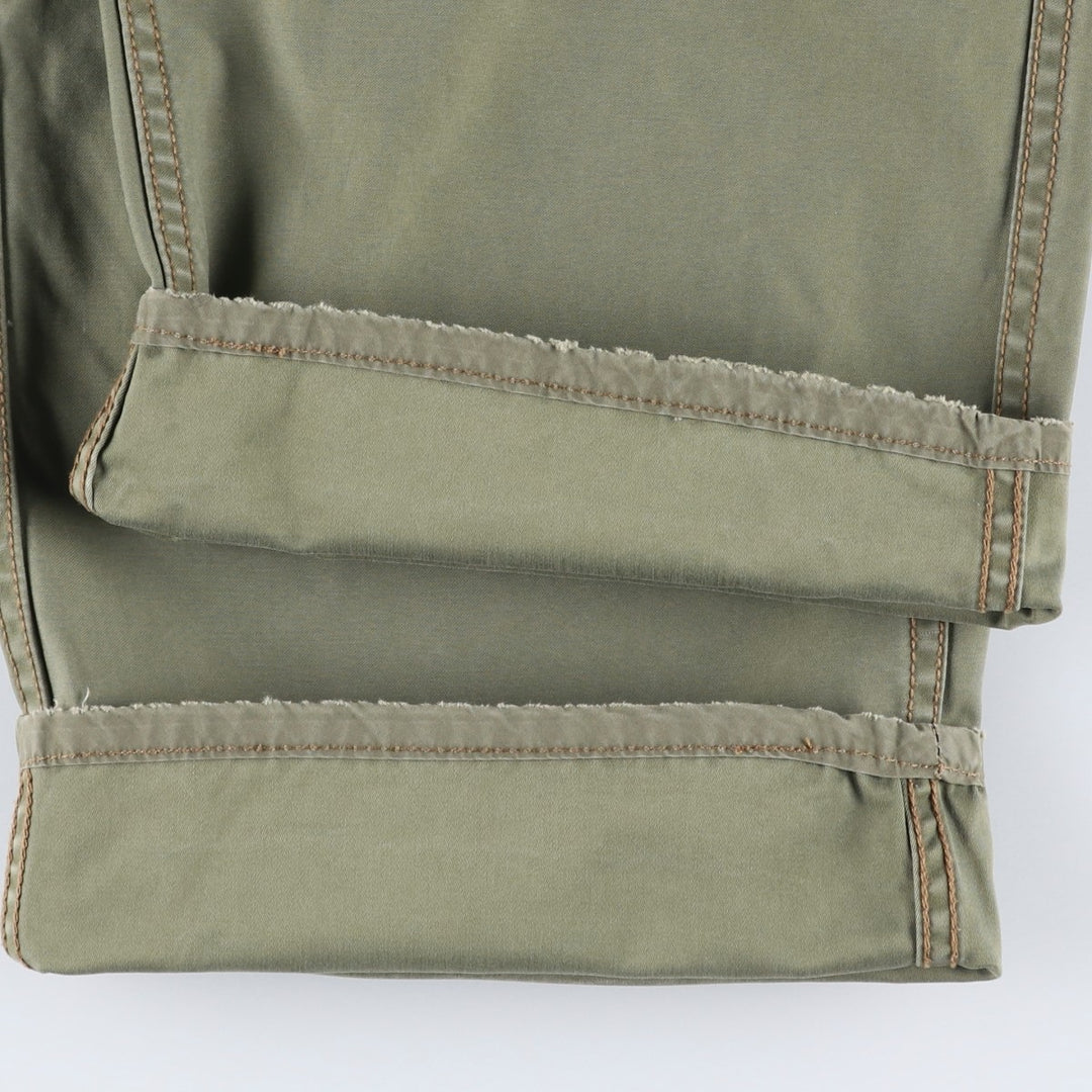 2000'S Ralph Lauren POLO JEANS COMPANY Double Knee Military Pants, Men's Size W34 (approx.) cotton Khaki type Vintage Second Hand