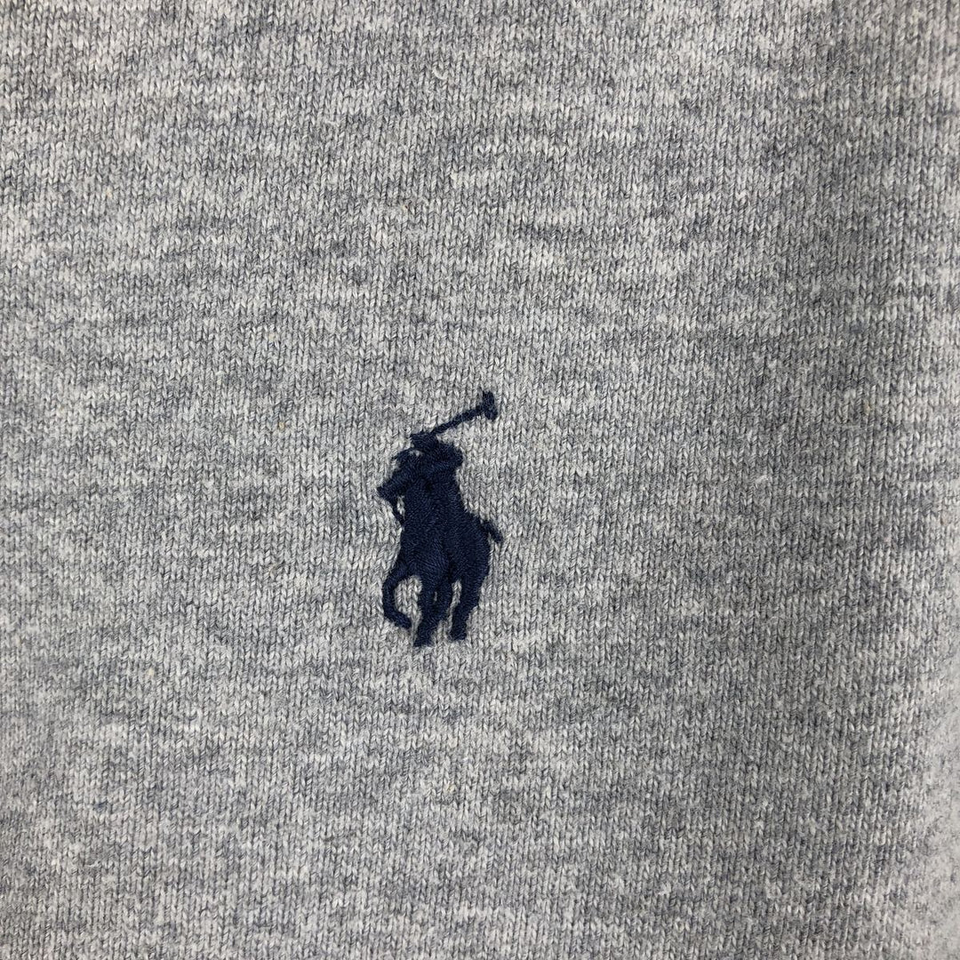 Ralph Lauren POLO RALPH LAUREN CUSTOM SLIM FIT long-sleeved rugby shirt, men's size M cotton gray type Vintage Second Hand
