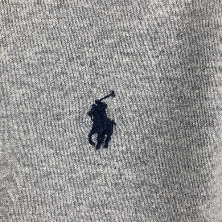 Ralph Lauren POLO RALPH LAUREN CUSTOM SLIM FIT long-sleeved rugby shirt, men's size M cotton gray type Vintage Second Hand
