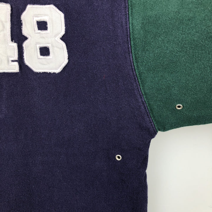 90'S GAP Vintage Long Sleeve Rugby Shirt, Men's XL cotton Green type dark green Vintage Second Hand