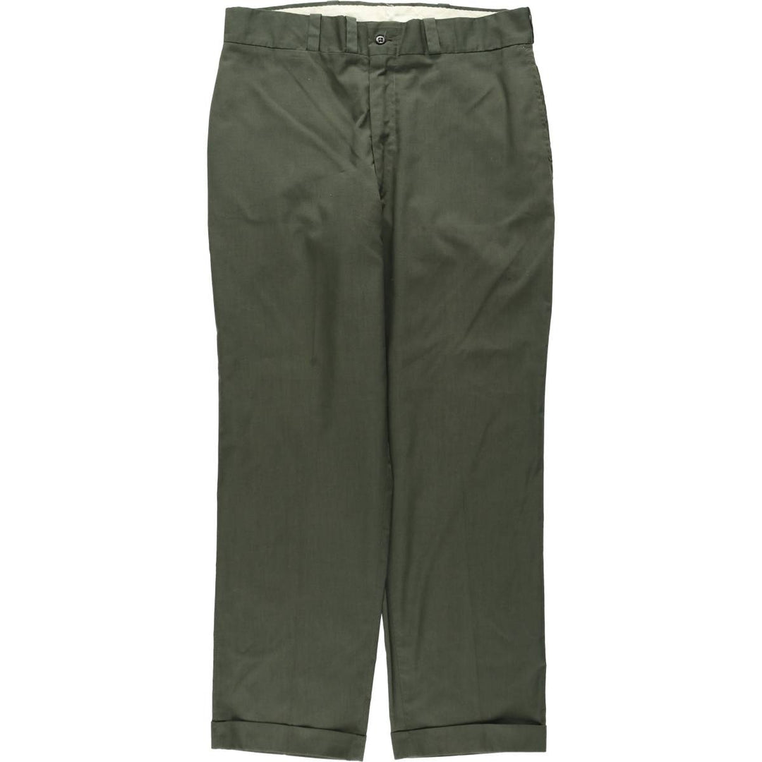 1970'S JCPenney BIG MAC Work Pants, Men's W35 (approx.), Vintage polyester Khaki type Vintage Second Hand