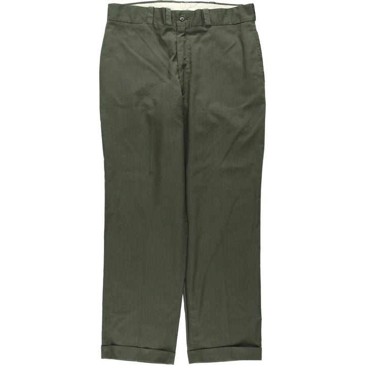 1970'S JCPenney BIG MAC Work Pants, Men's W35 (approx.), Vintage polyester Khaki type Vintage Second Hand