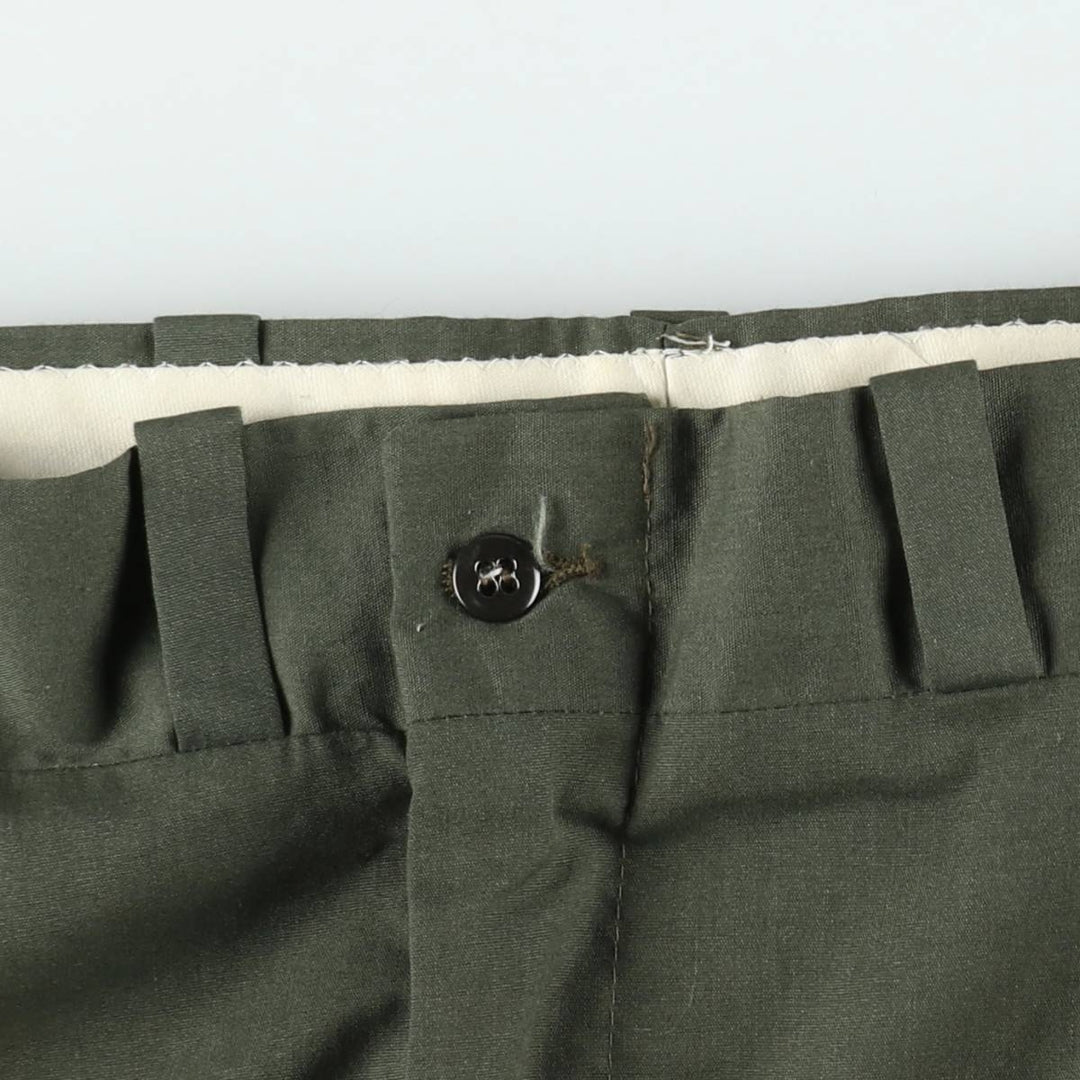 1970'S JCPenney BIG MAC Work Pants, Men's W35 (approx.), Vintage polyester Khaki type Vintage Second Hand