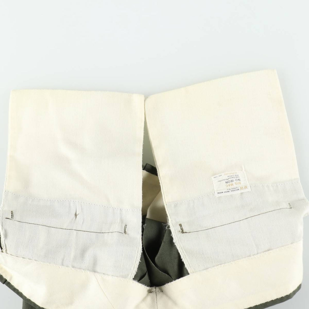 1970'S JCPenney BIG MAC Work Pants, Men's W35 (approx.), Vintage polyester Khaki type Vintage Second Hand