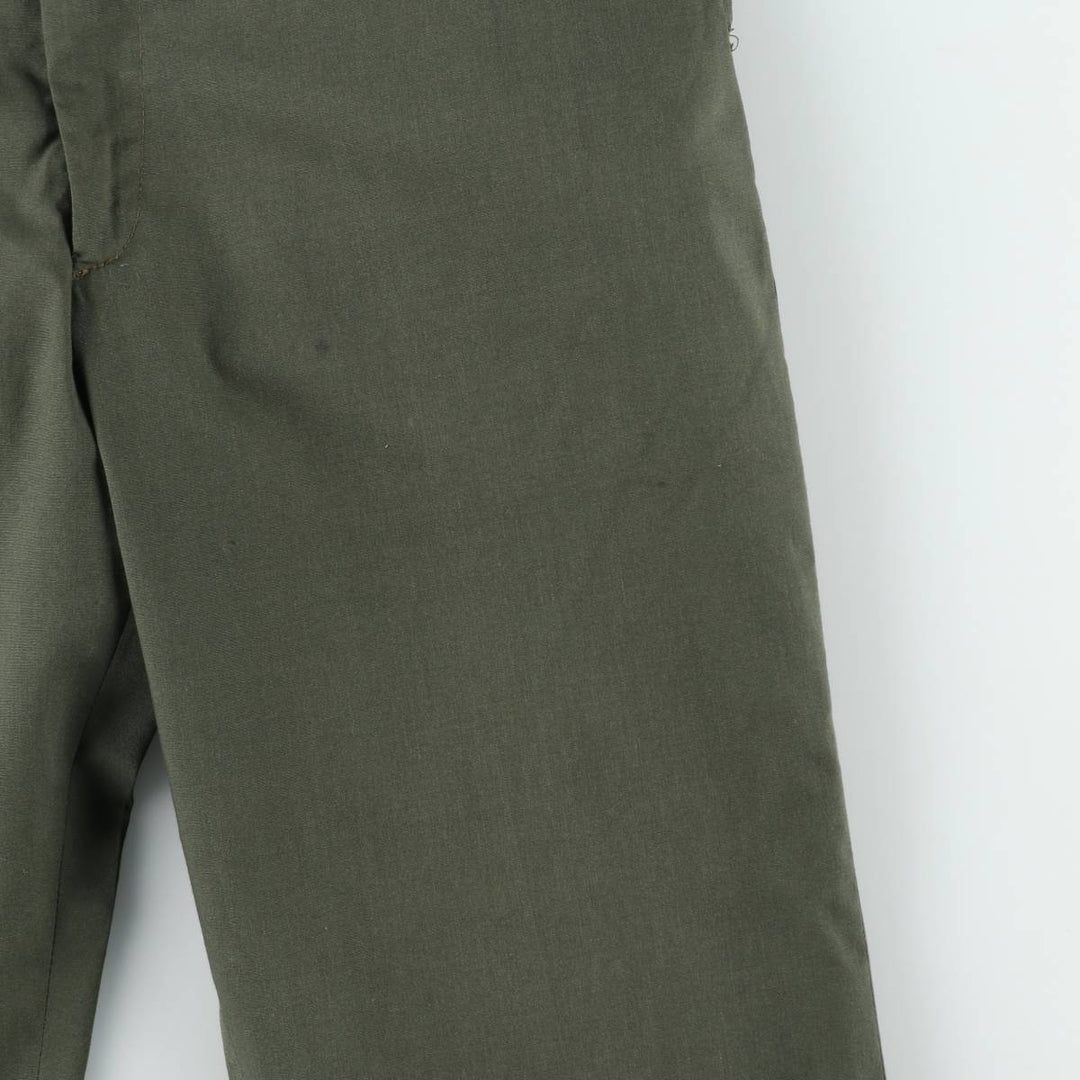1970'S JCPenney BIG MAC Work Pants, Men's W35 (approx.), Vintage polyester Khaki type Vintage Second Hand
