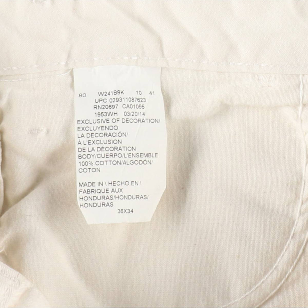Dickies Painter Pants Men's Size W36 cotton white type Vintage Second Hand