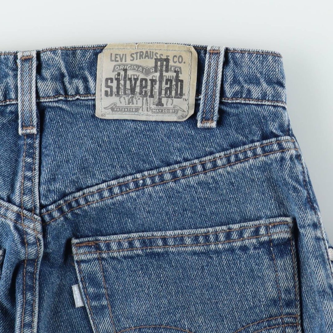 1990'S Levi's Silver Tab Lean Tapered Denim Pants, Made in USA, Men's Size W29 (approx.), Vintage cotton blue type Vintage Second Hand