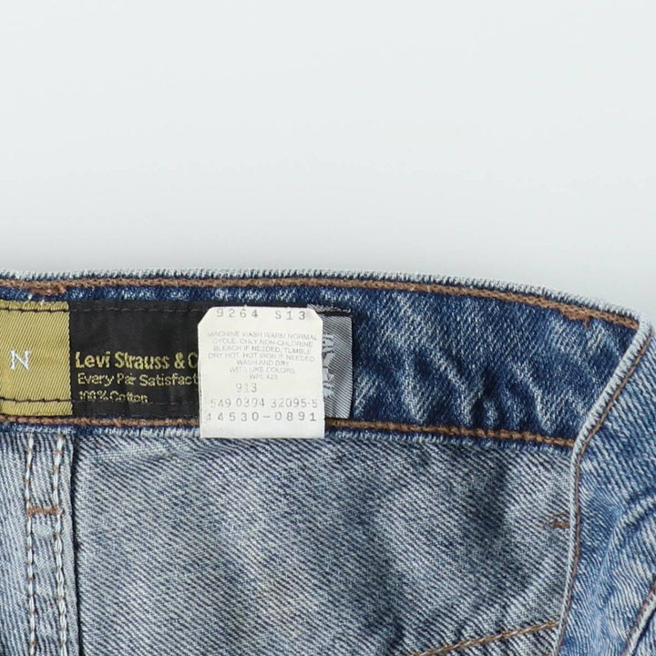 1990'S Levi's Silver Tab Lean Tapered Denim Pants, Made in USA, Men's Size W29 (approx.), Vintage cotton blue type Vintage Second Hand