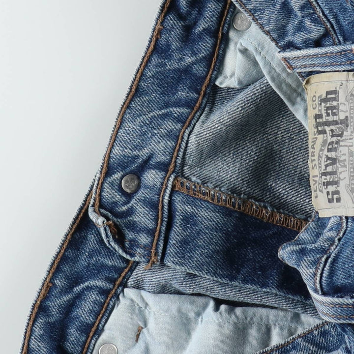 1990'S Levi's Silver Tab Lean Tapered Denim Pants, Made in USA, Men's Size W29 (approx.), Vintage cotton blue type Vintage Second Hand