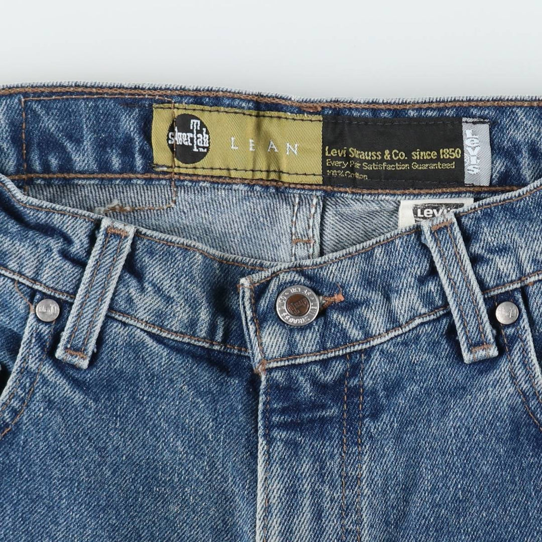 1990'S Levi's Silver Tab Lean Tapered Denim Pants, Made in USA, Men's Size W29 (approx.), Vintage cotton blue type Vintage Second Hand