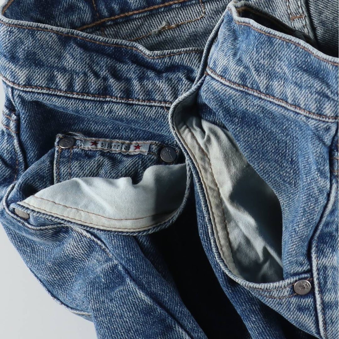 1990'S Levi's Silver Tab Lean Tapered Denim Pants, Made in USA, Men's Size W29 (approx.), Vintage cotton blue type Vintage Second Hand