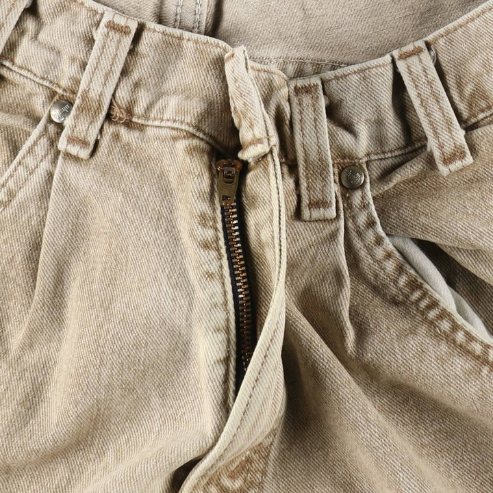 90'S Levi's Silver Tab Baggy Tapered Denim Pants, Made in USA, Men's, Size W29, Vintage cotton Khaki type beige Vintage Second Hand