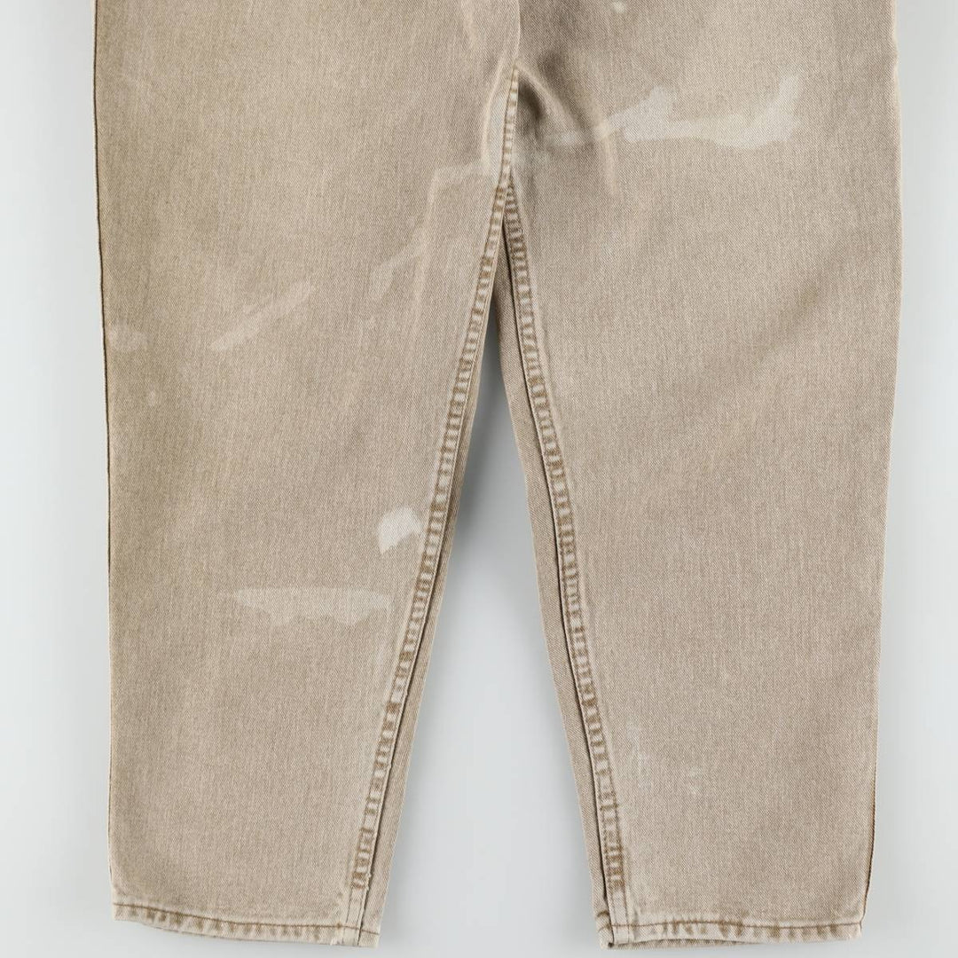 90'S Levi's Silver Tab Baggy Tapered Denim Pants, Made in USA, Men's, Size W29, Vintage cotton Khaki type beige Vintage Second Hand