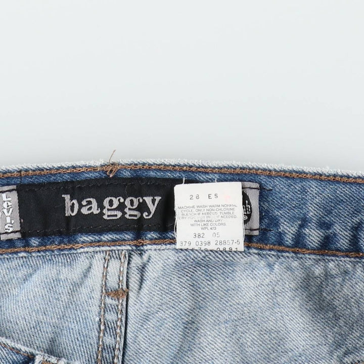 90'S Levi's Silver Tab Baggy Tapered Denim Pants, Made in USA, Men's Size W32, Vintage cotton blue type Vintage Second Hand