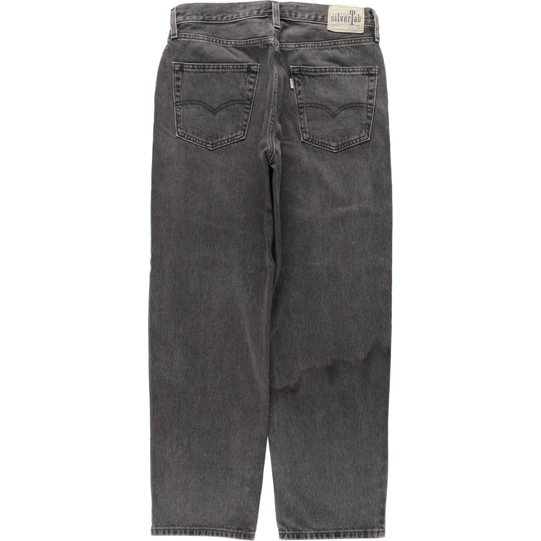 Levi's SILVER TAB LOOSE Tapered Denim Pants, Men's Size W31 cotton gray type Vintage Second Hand