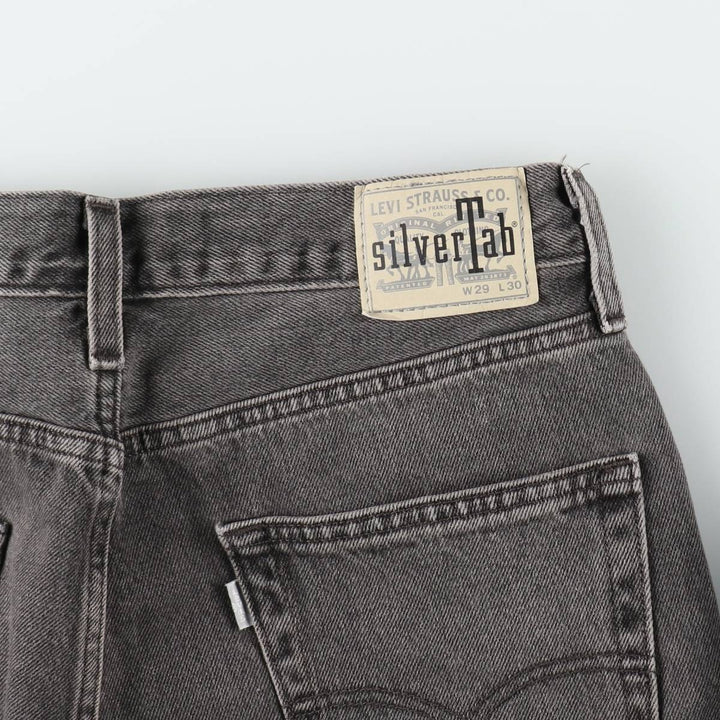 Levi's SILVER TAB LOOSE Tapered Denim Pants, Men's Size W31 cotton gray type Vintage Second Hand
